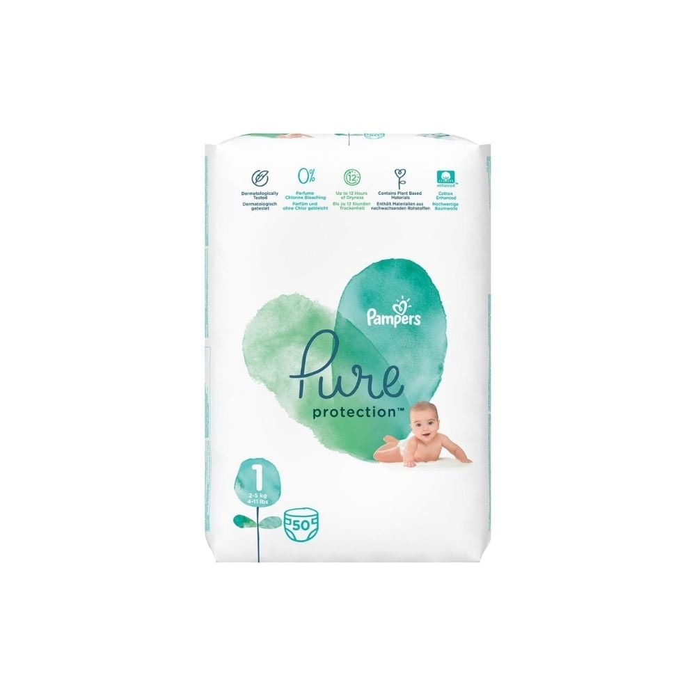 Pampers Pure Protection Size 1 (2-5 Kg) 